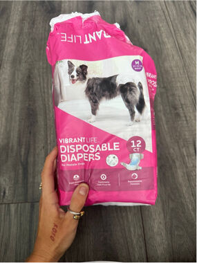 Vibrant Life Disposable Diapers 11 In Pack - Female Dog Diapers